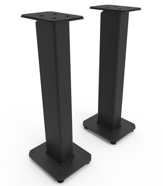 Kanto 30" Fillable Black Speaker Stand Set-1