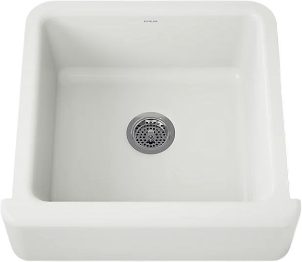 KOHLER® Whitehaven® Dune 24" Undermount Single-Bowl Farmhouse Kitchen Sink-0