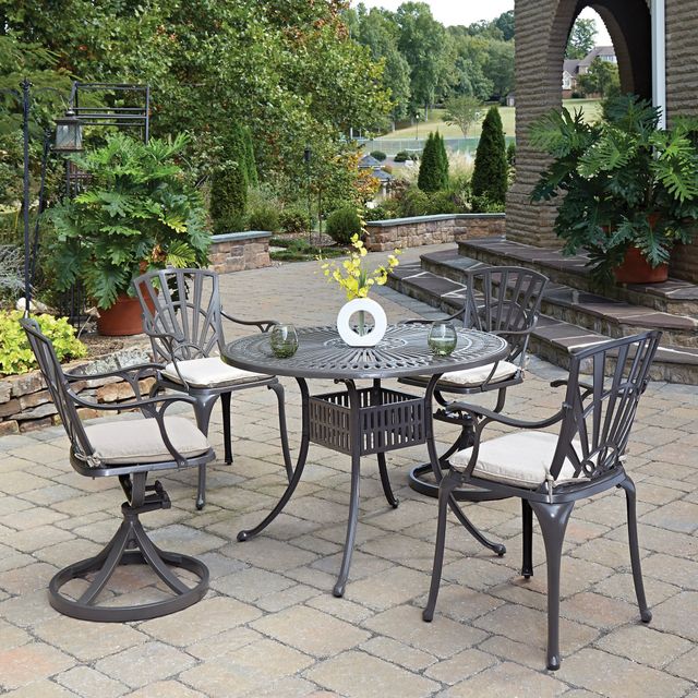 Homestyles® Grenada 5-Piece Khaki Gray Outdoor Dining Set -2