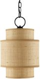 Currey & Company Mathias Natural/Satin Black Pendant Lighting-0