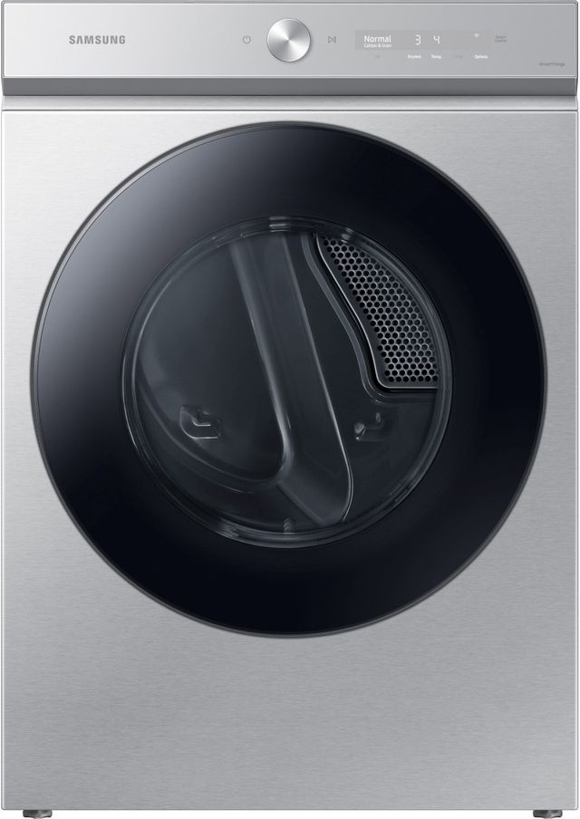 Samsung Bespoke 8700 Series 7.6 Cu. Ft. Silver Steel Front Load Gas Dryer-0