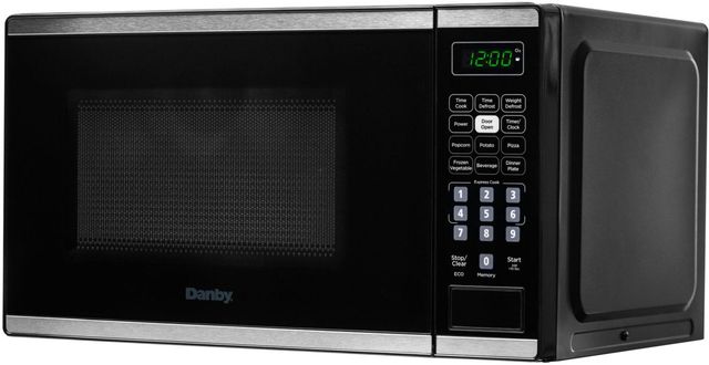 Danby® 0.7 Cu. Ft. Black and Stainless Steel Countertop Microwave-1