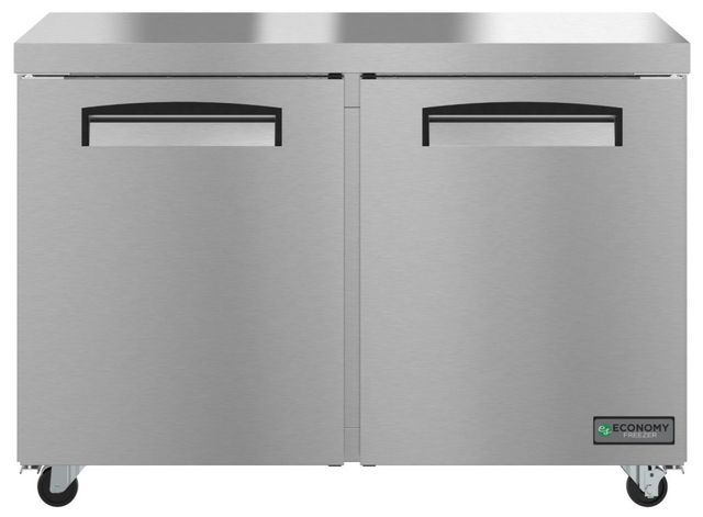 Hoshizaki Economy 48" 12.1 Cu. Ft. Stainless Steel Two Section Undercounter Freezer-0