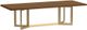 Bassett® Furniture Customizable BenchMade Astor Oak 108" Rectangle Dining Table with Champagne Brass Base-0