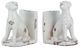 A & B Home Weathered/Cracked Antique White Porter Bookends-0