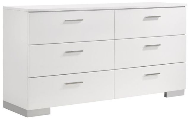 Coaster® Felicity 5-Piece White Full Bedroom Set -3