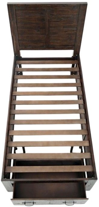 Jofran Inc. Jackson Lodge Brown Youth Twin Panel Storage Bed-3