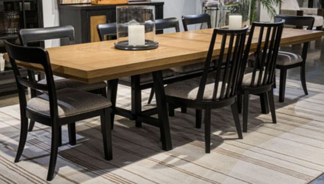 Signature Design by Ashley® Galliden Brown Dining Table Black Base-1
