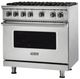 Viking® 5 Series 36" Stainless Steel Pro Style Natural Gas Range-3