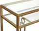 Magnussen Home® Lorena Burnished Brass Rectangular Sofa Table-4