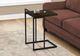 Monarch Specialties Inc. Espresso 25"H Accent Table with Silver Base-3