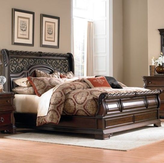 Liberty Furniture Arbor Place Brownstone Queen Sleigh Bed-4