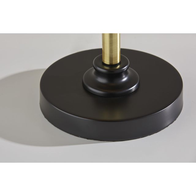 Adesso® Cap Black/Antique Brass Floor Lamp-1