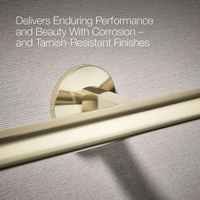 KOHLER® Components® Vibrant French Gold Double Towel Arm-4