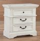American Woodcrafters 7810 Stonebrook Distressed Antique White Nightstand-2