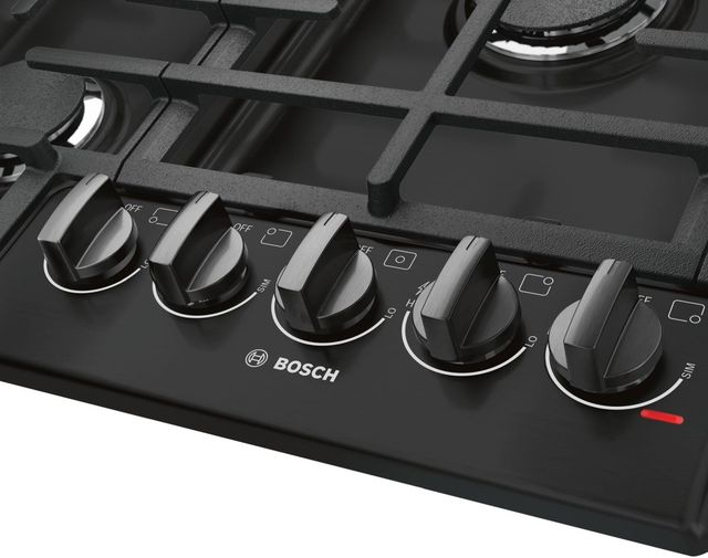 Bosch® 800 Series 36" Black Gas Cooktop-3