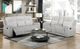 Homelegance® Benton Light Gray Double Manual Reclining Loveseat with Center Console-1