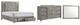 Bernards Aries 3-Piece Gray Queen Panel Storage Bed Set-0