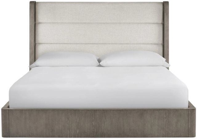 Universal Explore Home™ Erinn V x Universal Morada Crossover Sand White/Weathered Oak King Panel Bed-2