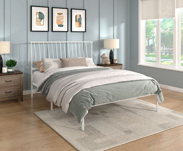 Homelegance® Augusta White Eastern King Platform Bed-1
