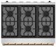 Thor Kitchen Gordon Ramsay Collection 36" Stainless Steel Pro Style Liquid Propane Range with Precision Knob Control and Bronze Trim-5