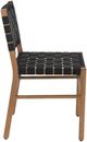 Moe's Home Collection Mira Black Teak Outdoor Dining Chair -2