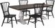 Liberty Furniture River Place 5-Piece Riverstone White/Tobacco Dining Trestle Table Set-0