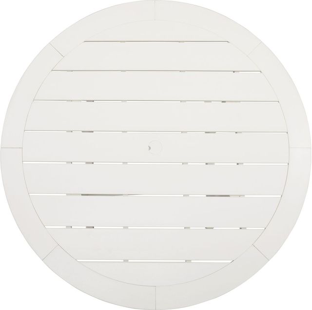 Signature Design by Ashley® Crescent Luxe White Aluminum/Polyethylene Outdoor Dining Table-3