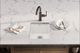 Elkay Fireclay White 16-7/16" x 18-15/16" x 9-1/16" Single Bowl Undermount Bar Sink-4