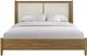 Bernards Memoirs Brown Queen Upholstered Panel Bed-2