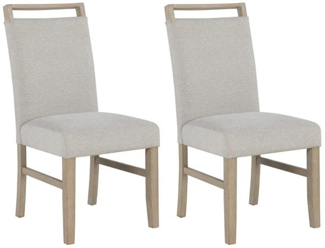 Global Furniture USA D1321 2-Piece Light Gray Dining Chair Set-0