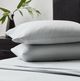 Malouf® 6-Piece Fog Linen-Weave Cotton Split California King Sheet Set-2