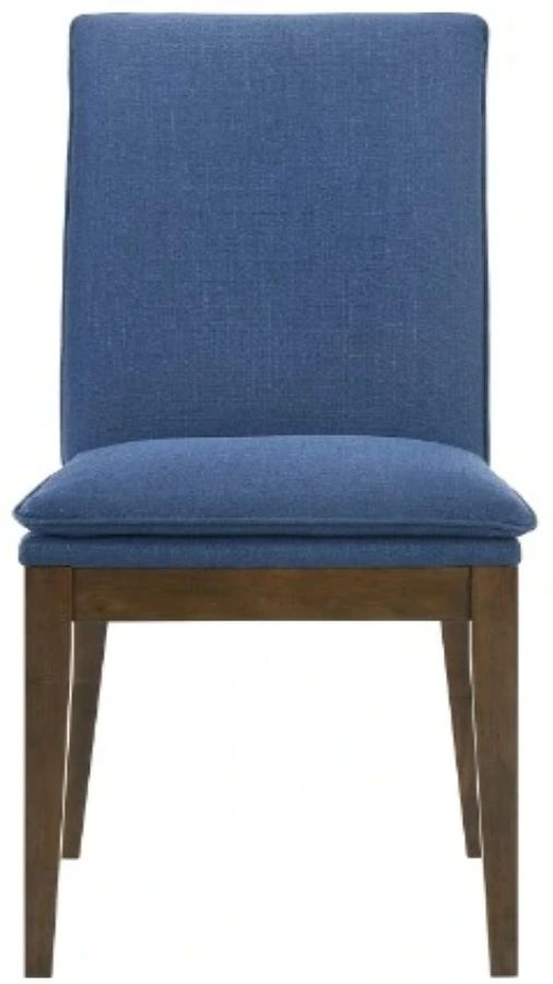New Classic® Home Furnishings Maggie Blue/Walnut Dining Chair-0