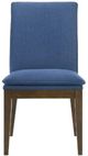 New Classic® Home Furnishings Maggie Blue/Walnut Dining Chair-0