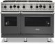 Viking® 5 Series 48" Damascus Gray Pro Style Natural Gas Range-0