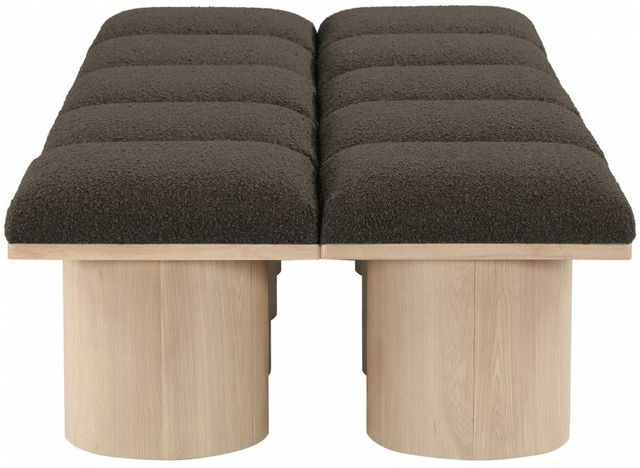 Meridian Furniture Pavilion 10-Piece Brown/Natural 90" Modular Bench Set-2