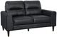 Homelegance® Lewes Black Loveseat-0