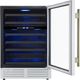 FORNO® Bacchino Series Alta Qualita 24" 4.8 Cu. Ft. White Wine Cooler -3