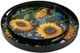 A & B Home 2-Piece Multi-Colored Sunflower Print Decorative Tray Set-2