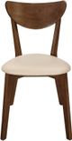 Coaster® Kersey 2-Piece Beige/Chestnut Dining Side Chairs-1