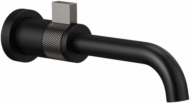 Brizo Litze® Brilliance® Luxe Steel®/Matte Black 3" Wall Mount Lavatory-0