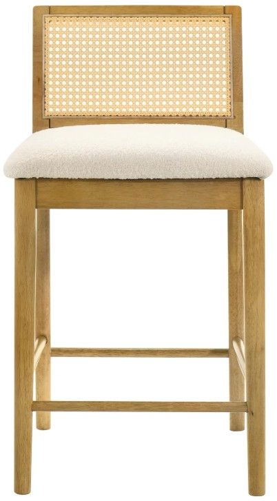 Armen Living Tobias Amber Glow/White Counter Stool-2