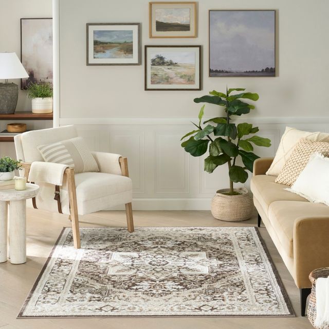 Nourison Home™ Dekor Brown Ivory 5'x7' Area Rug-1