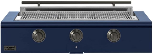 Caliber™ Rockwell Social 3-Burner Cobalt Built-In Liquid Propane Grill with Pewter Hardware-0