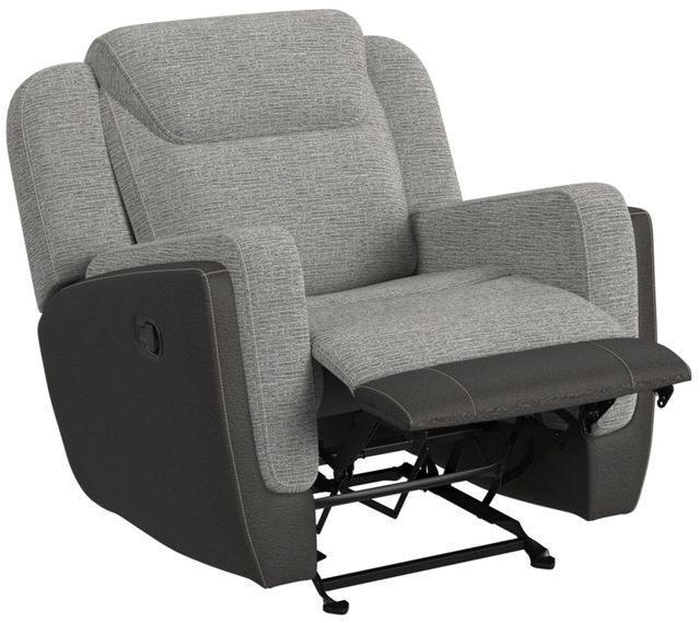 Elements International Hornet Rancho Gray Manual Glider Recliner-4