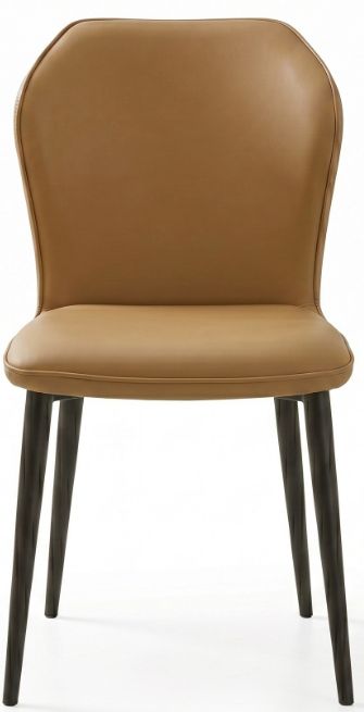Cramco Vina Camel/Matte Black Dining Side Chair-4