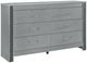 Global Furniture USA Logan 4-Piece Silver King Panel Bedroom Set-2