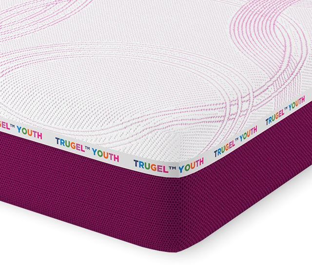 Glideaway® Youth Purple Twin Memory Foam Mattress-1