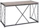 ACME Furniture Jodie Rustic Oak Console Table with Antique Black Base-3