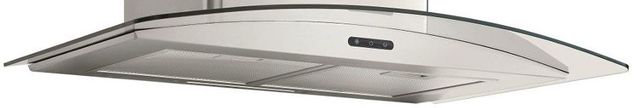 Broan® Elite EW46 Series 30" Stainless Steel Curved Glass Chimney Range Hood-2